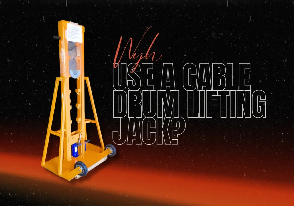 cable drum lifting jack simple safe and reliable