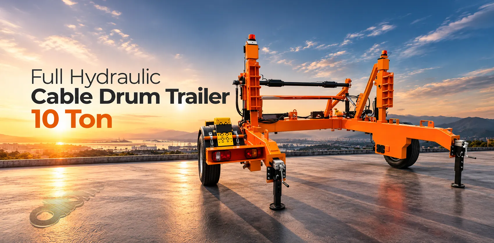 Full Hydraulic Cable Drum Trailer 10 Tons banner