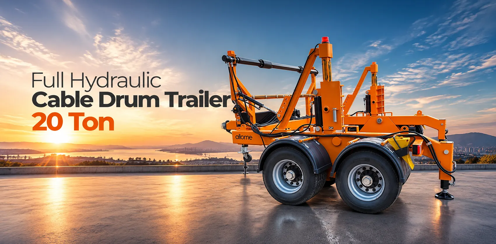 Full Hydraulic Cable Drum Trailer 20 Tons banner